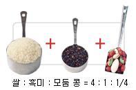 밥 맛있는 한식당 최상의 잡곡밥 비율