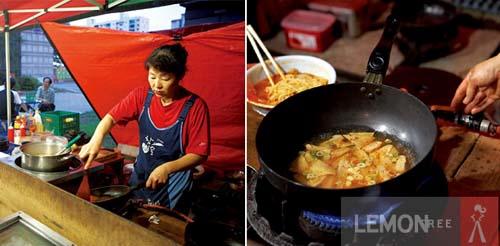 토박이 주민 강추, 동네 포장마차