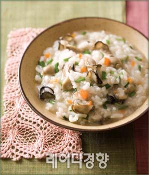 굴 채소죽
