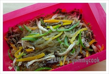잡채, 실리콘찜기로 하는 초간단잡채~~♬
