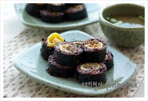 흑미김치김밥~~ 요리천사 레시피