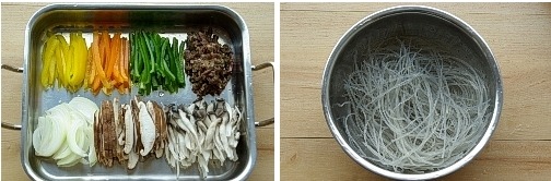잡채, 실리콘찜기로 하는 초간단잡채~~♬