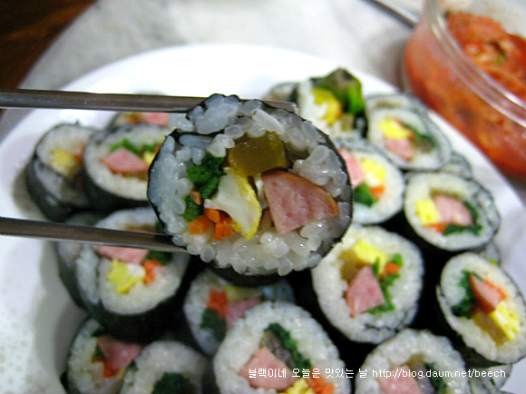 울외장아찌김밥